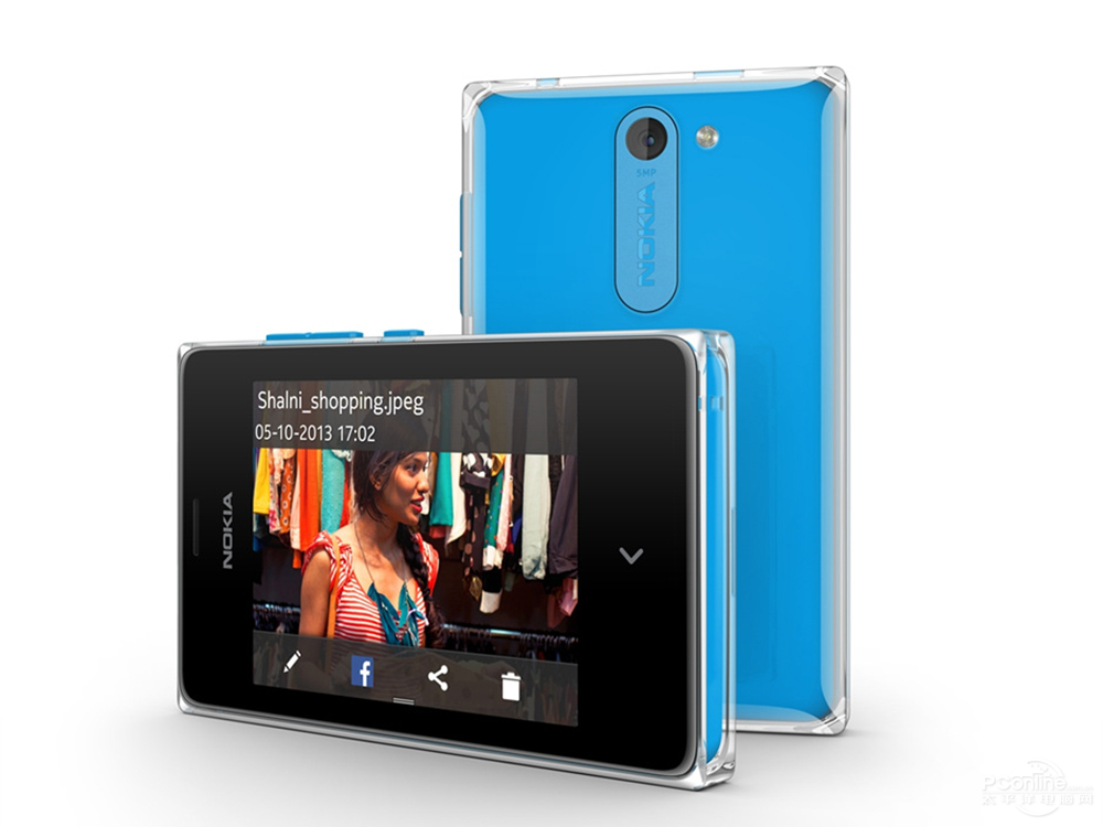  Nokia 500 dual sim blue color