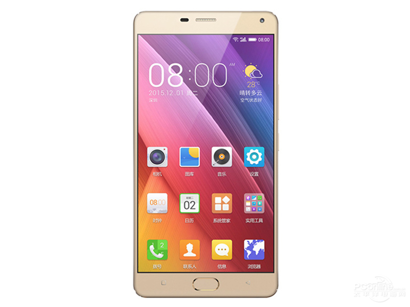 Gionee M5 Plus front view