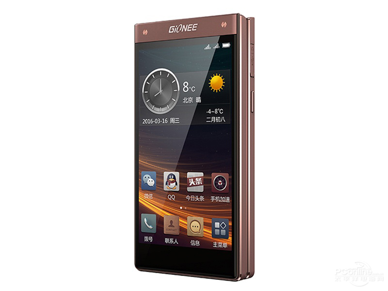 Gionee W909 45 degree