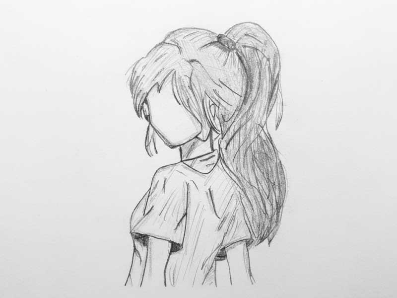 Anime girl drawing 💗✨